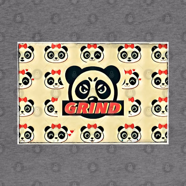 GRIND FEMALE PANDA LOGO by Digz